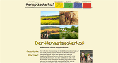 Desktop Screenshot of hengstbacherhof.de