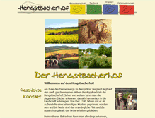 Tablet Screenshot of hengstbacherhof.de